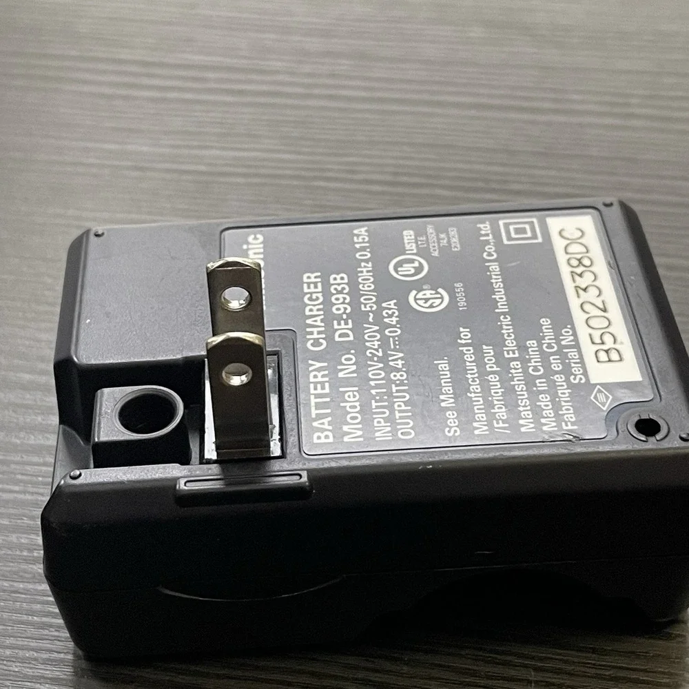 ✅Panasonic Lumix DE-993B Battery Charger DMW-BM7 DMC-FZ1 DMC-FZ2 OEM #️⃣0515